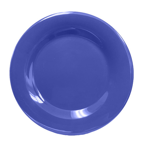 Thunder Group CR012BU 11.75" Dia. Purple Melamine Round Wide Rim Plate