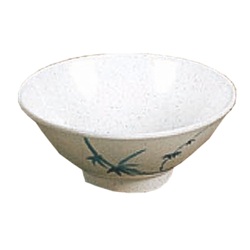 Thunder Group 3005BB 9 Oz. Melamine Blue Bamboo Round Rice Bowl