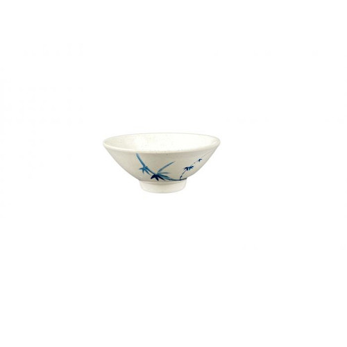 Thunder Group 3005BB 9 Oz. Melamine Blue Bamboo Round Rice Bowl