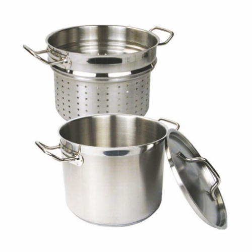 Thunder Group SLSPC020 20 Qt. Stainless Steel Encapsulated Base Pasta Cooker Set
