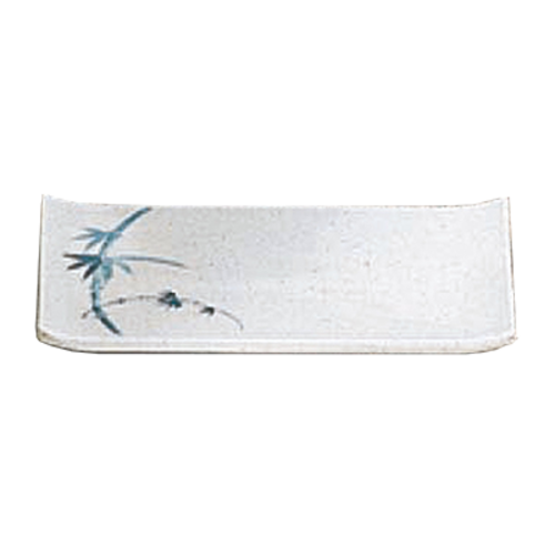 Thunder Group 1535BB 5.25" W x 3.25" D Blue Bamboo Melamine Rectangular Plate