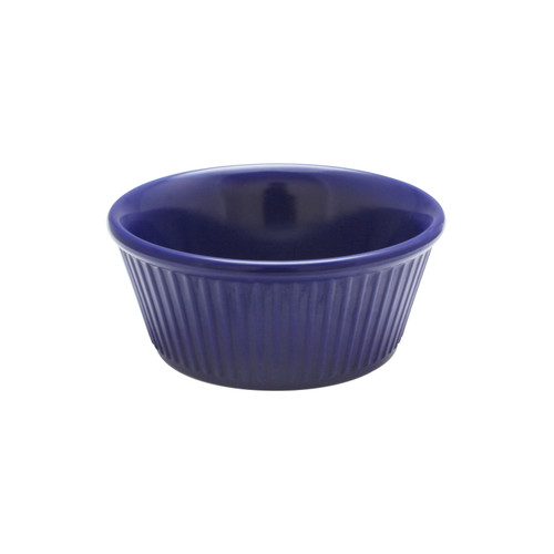 Thunder Group ML533CB1 3.5 Oz. Cobalt Blue Melamine Round Fluted Ramekin