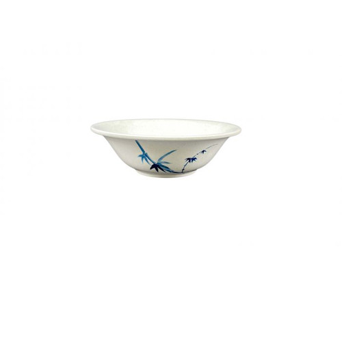 Thunder Group 5108BB 34 Oz. Melamine Blue Bamboo Round Bowl