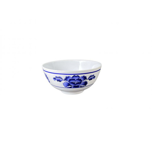 Thunder Group 3004TB 12 Oz. Melamine Lotus Round Rice Bowl