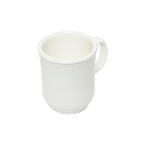 Thunder Group ML901I 8 Oz. NuStone Ivory Melamine with Handle Bulbous Mug
