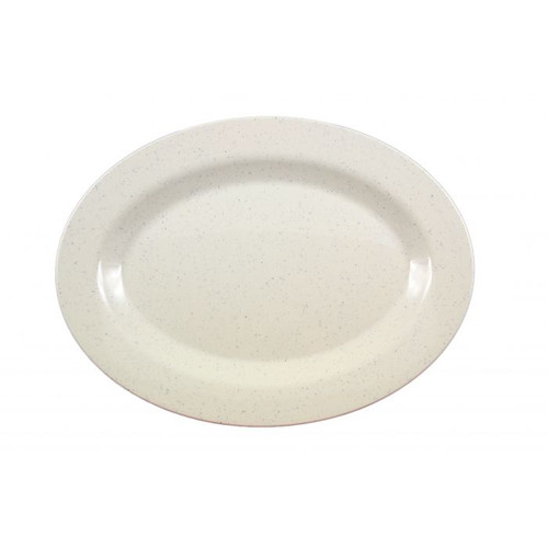 Thunder Group AD216WS 16.25" W x 12" D Melamine Oval San Marino Platter
