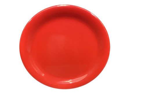 Thunder Group CR107PR 7.25" Dia. Pure Red Melamine Round Narrow Rim Plate
