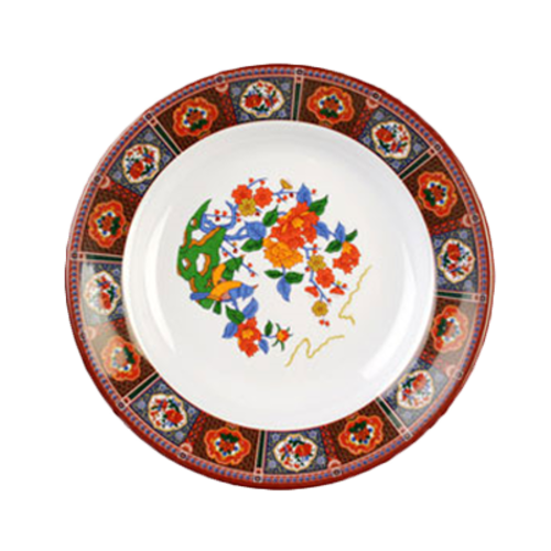 Thunder Group 1106TP 3 Oz. Melamine Peacock Soup Plate