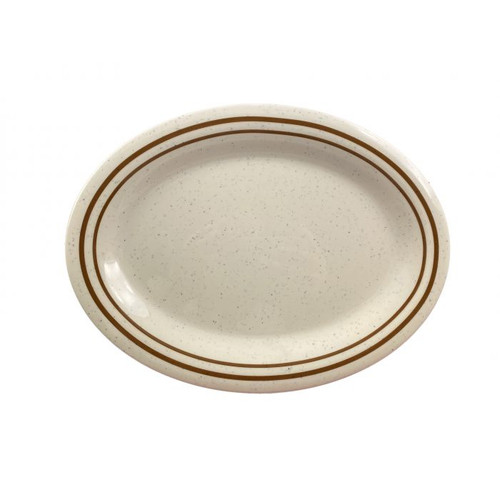 Thunder Group AD222AA 24 Oz. Melamine Oval Arcadia Platter