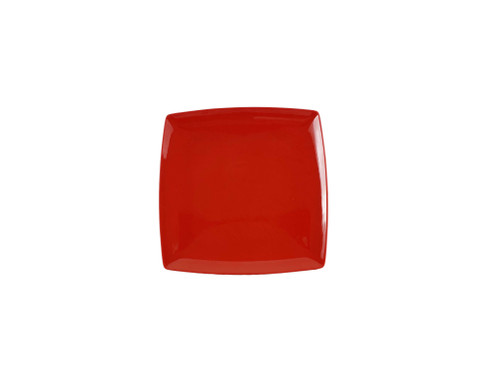Thunder Group 29010PR 10" x 10" Pure Red Square Melamine Classic Plate