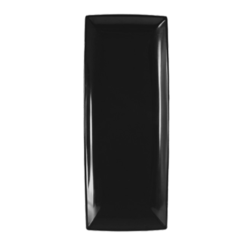 Thunder Group 49208BK 20" x 8" Black Rectangular Melamine Tray