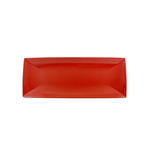Thunder Group 49208PR 20" x 8" Pure Red Rectangular Melamine Tray
