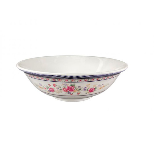 Thunder Group 5085AR 70 Oz. Melamine Rose Rimless Bowl