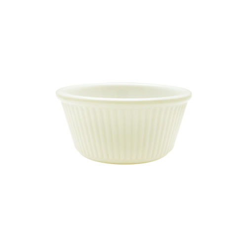 Thunder Group ML531B1 3 Oz. Bone Melamine Round Fluted Ramekin