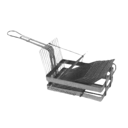 Thunder Group SLTO18 Nickel Plated Steel Specialty Shape Tostada Shell Basket