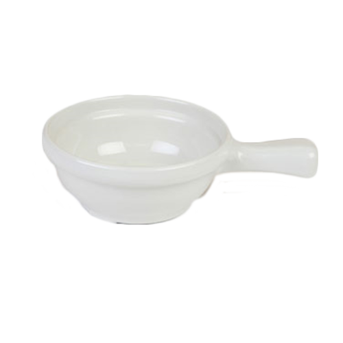 Thunder Group CR305V 10 Oz. Ivory Melamine Soup Bowl with Handle