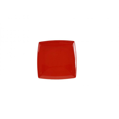 Thunder Group 29009PR 9" x 9" Red Square Melamine Classic Plate
