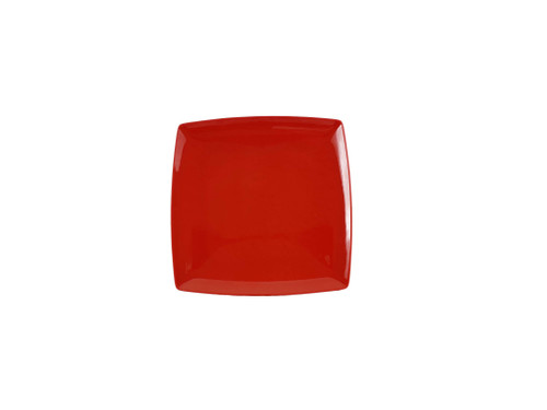 Thunder Group 29009PR 9" x 9" Red Square Melamine Classic Plate