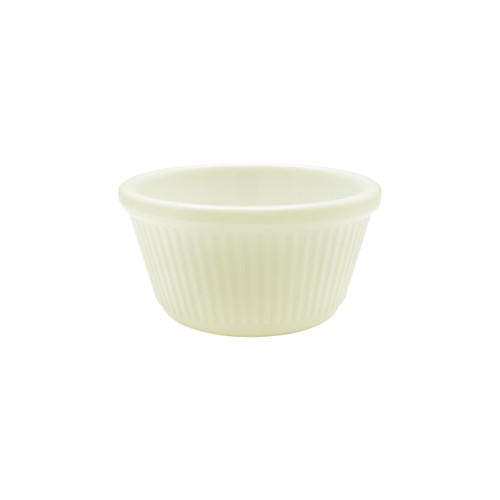 Thunder Group ML532B1 4 Oz. Bone Melamine Round Fluted Ramekin