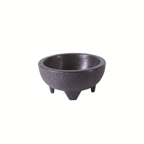 Thunder Group PLMJ010BK 10 Oz. Black Plastic Molcajete Salsa Bowl
