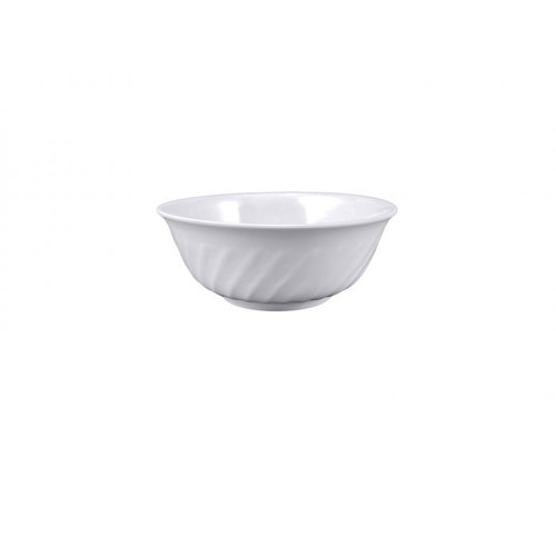 Thunder Group 5307TW 32 Oz. Melamine Imperial White Swirl Bowl