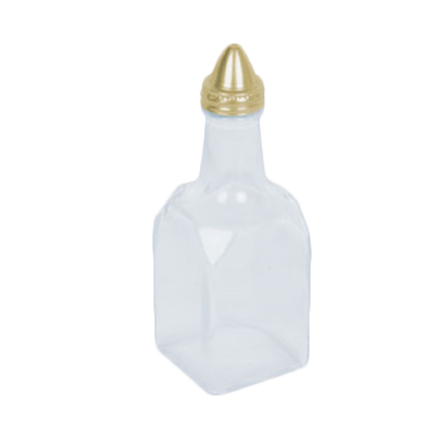 Thunder Group GLTWOC206 6 Oz. Glass Base Square Oil and Vinegar Cruet