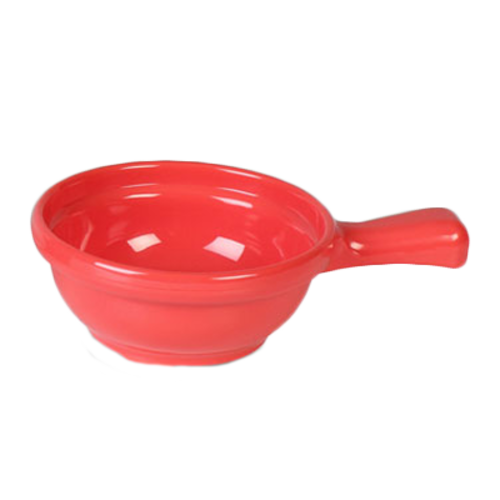 Thunder Group CR305RD 10 Oz. Orange Melamine Soup Bowl with Handle