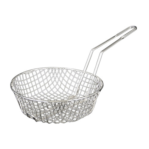Thunder Group SLCB012C 12" L Nickel Plated Steel Round Culinary Basket