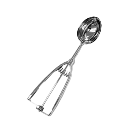 Thunder Group SLDAOVAL 1.5 Oz. Stainless Steel Oval Bowl Ambidextrous Twin Grip Handle Disher