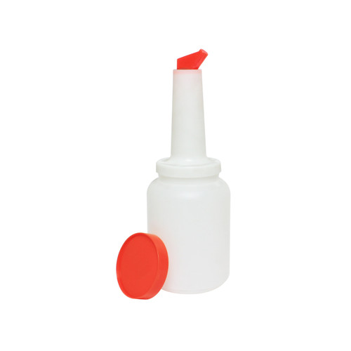 Thunder Group PLSNP02O 2 Qt. Orange Plastic Storer and Pour