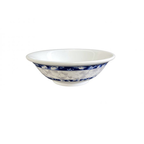 Thunder Group 5060DL 22 Oz. Melamine Blue Dragon Rimless Bowl