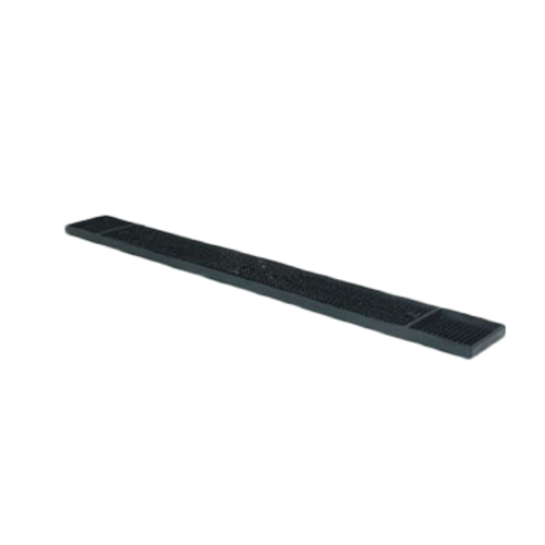 Thunder Group PLBM027BL 3.25" W x 27" H Black Plastic Non-Slip Bar Mat
