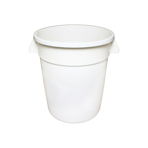 Thunder Group PLTC020W 20 Gal. White Round Plastic Trash Can