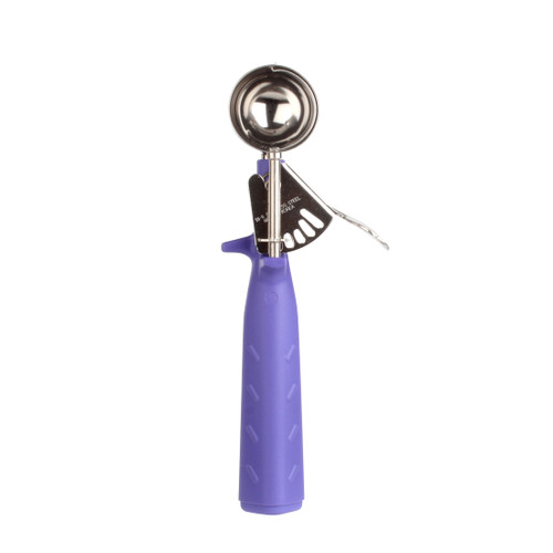 Thunder Group SLDS240P 0.75 Oz. #40 Purple Stainless Steel Plastic Handle Disher