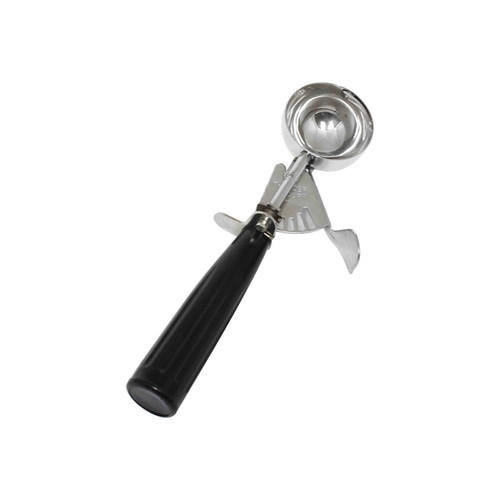 Thunder Group SLDS030 1 Oz. Black Stainless Steel Plastic Handle Disher