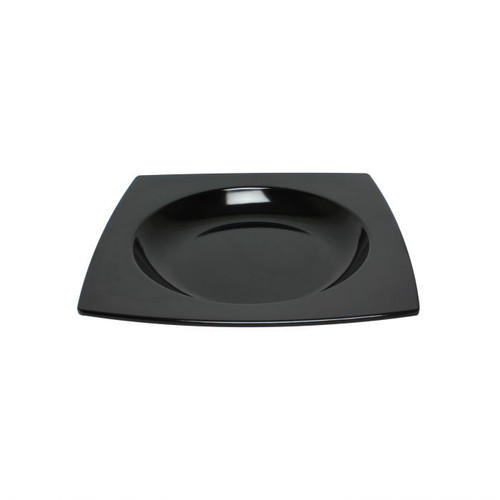 Thunder Group 63010BK 22 Oz. Black Square Melamine Pasta Bowl
