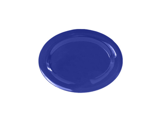 Thunder Group CR209BU 9.5" W x 7.25" D Purple Melamine Oval Platter