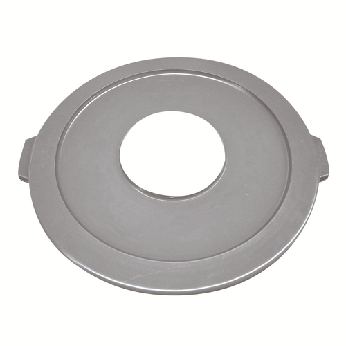 Thunder Group PLTC032GH Gray Round Plastic Trash Can Lid