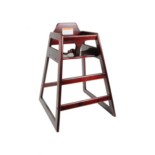 Thunder Group WDTHHC020A 20" W Wood Mahogany Finish High Chair