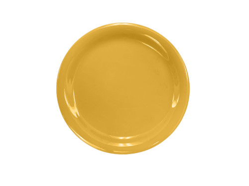 Thunder Group CR109YW 9" Dia. Yellow Melamine Round Narrow Rim Plate