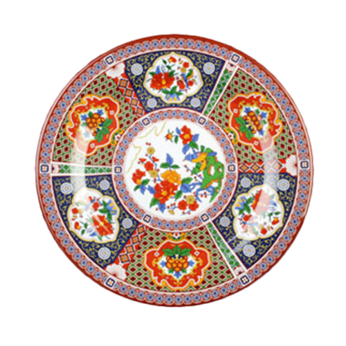 Thunder Group 1014TP 14.13" Dia. Melamine Peacock Round Plate