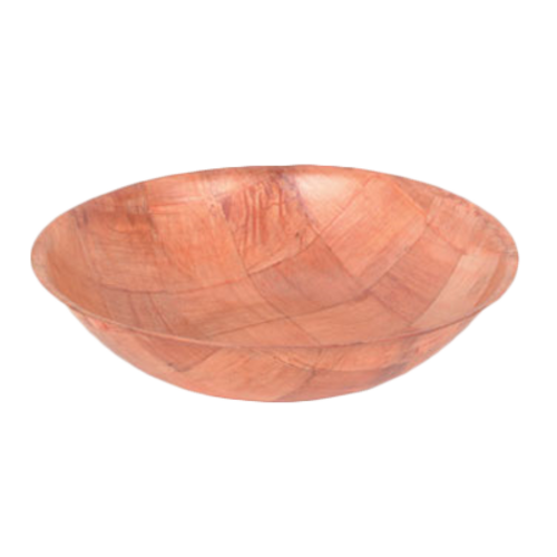 Thunder Group WDTSB016 16" Dia. Woven Wood Salad Bowl