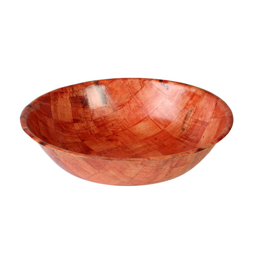 Thunder Group WDTSB016 16" Dia. Woven Wood Salad Bowl