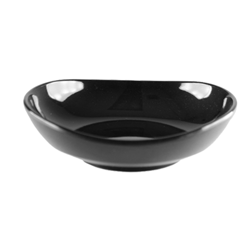 Thunder Group 19045BK 4 Oz. Black Round Melamine Classic Saucer
