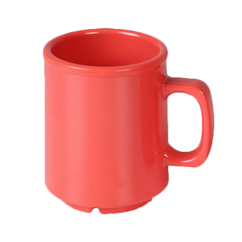Thunder Group CR9010RD 8 Oz. Orange Melamine Mug