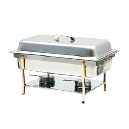 Thunder Group SLRCF0840 8 Qt. Stainless Steel Lift-Off Cover Rectangular Chafer