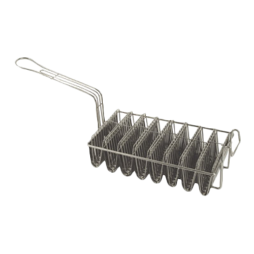 Thunder Group SLTA08 Nickel Plated Steel Specialty Shape Taco Basket