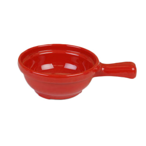 Thunder Group CR305PR 10 Oz. Pure Red Melamine Soup Bowl with Handle