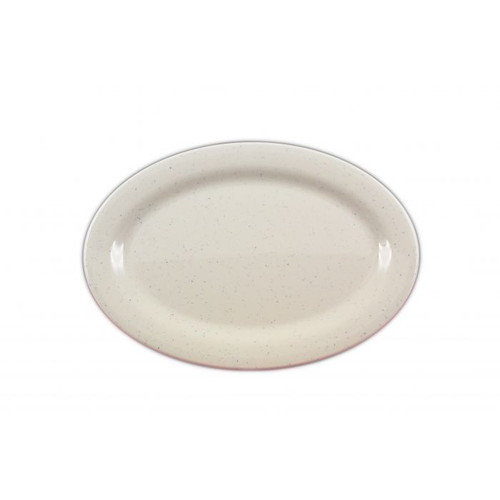 Thunder Group AD211WS 11.5" W x 8" D Melamine Oval San Marino Platter