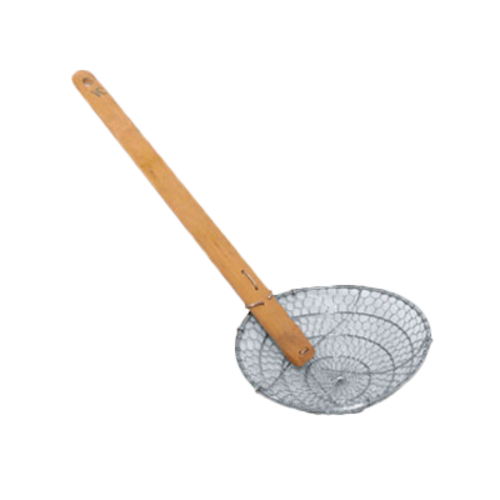 Thunder Group SLSKR008 19" L Stainless Steel Round Coarse Mesh Bowl Skimmer